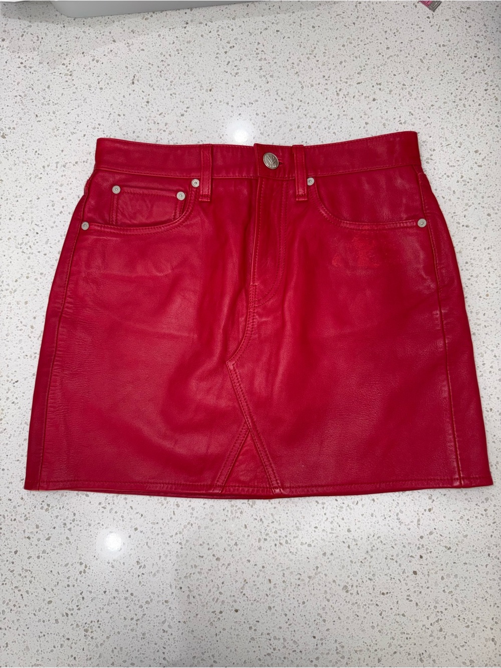 Rag and bone leather skirt 26